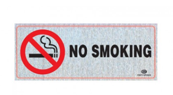 FIS  Sticker "NO SMOKING'', 25cm x 10cm Horizontal | CognitionUAE.com