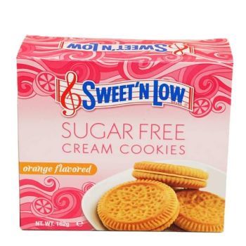 SWEET 'N LOW Sugar Free Cream Cookies with Sweeteners - Orange Flavored, 162 g | CognitionUAE.com