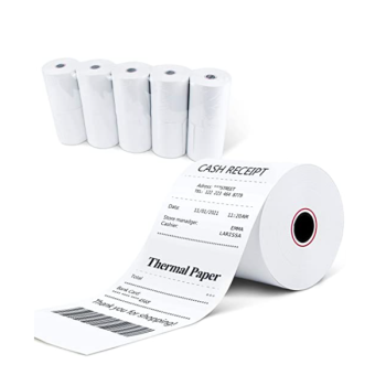 Thermal Cash Roll, White, 57 mm x 30 mm (for use with credit card machines) | CognitionUAE.com