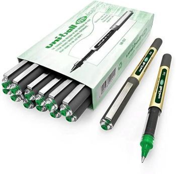Uniball Eye Fine Rollerball Pen Green 0.7mm UB157 (Pack of 12) | CognitionUAE.com