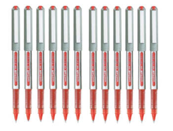 Uniball Eye Fine Rollerball Pen Red 0.7mm UB157 (Pack of 12) | CognitionUAE.com