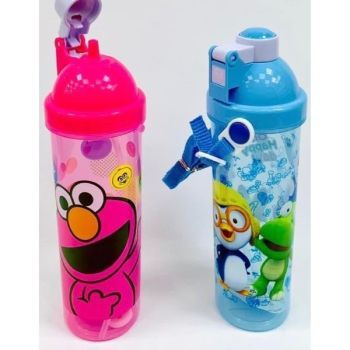 Plastic Water Bottle Cartoon Character Design-Pink | CognitionUAE.com