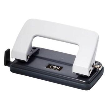 Deli Two Hole Punch 10 sheets Economical with Ruler  | CognitionUAE.com