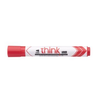Deli Whiteboard Marker Bullet Tip 2.0mm Red | CognitionUAE.com