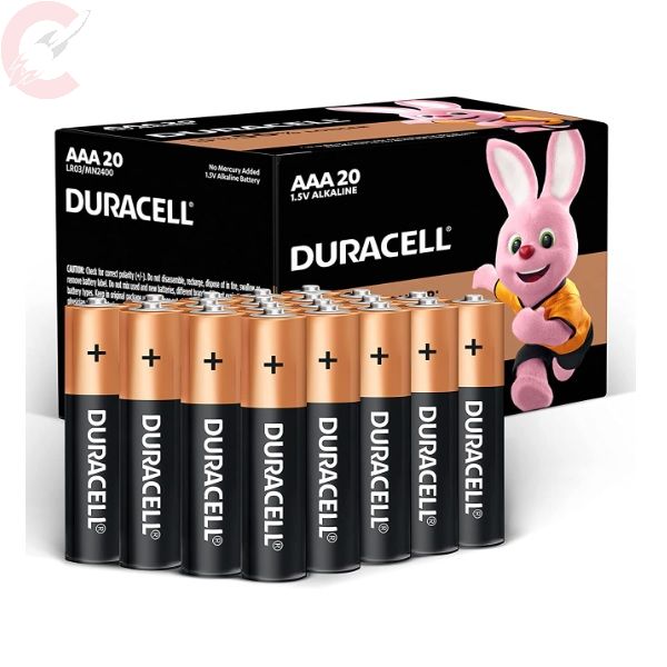 Duracell - AAA 1.5V Alkaline Batteries Long Lasting Power - Pack of 20