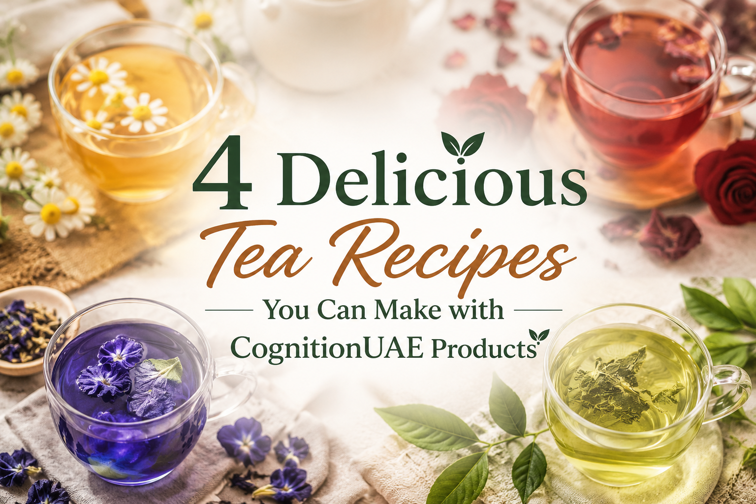 4 Delicious Tea Recipes You Can Make with CognitionUAE Products