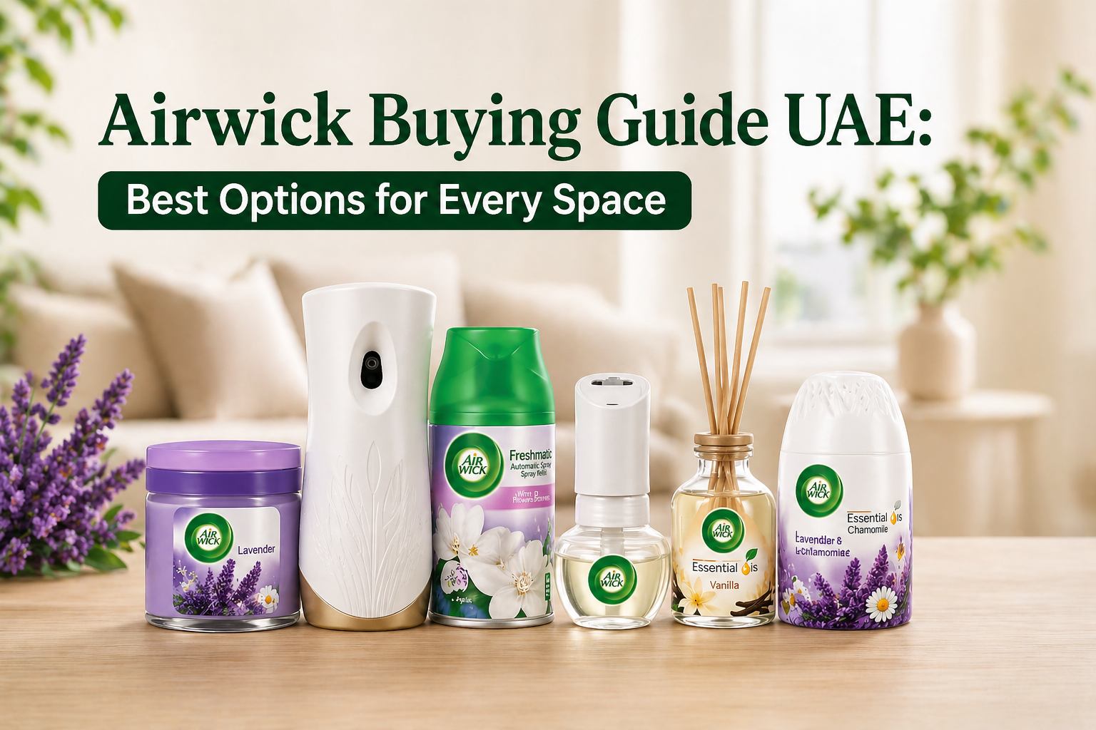 Airwick Buying Guide UAE: Best Options for Every Space