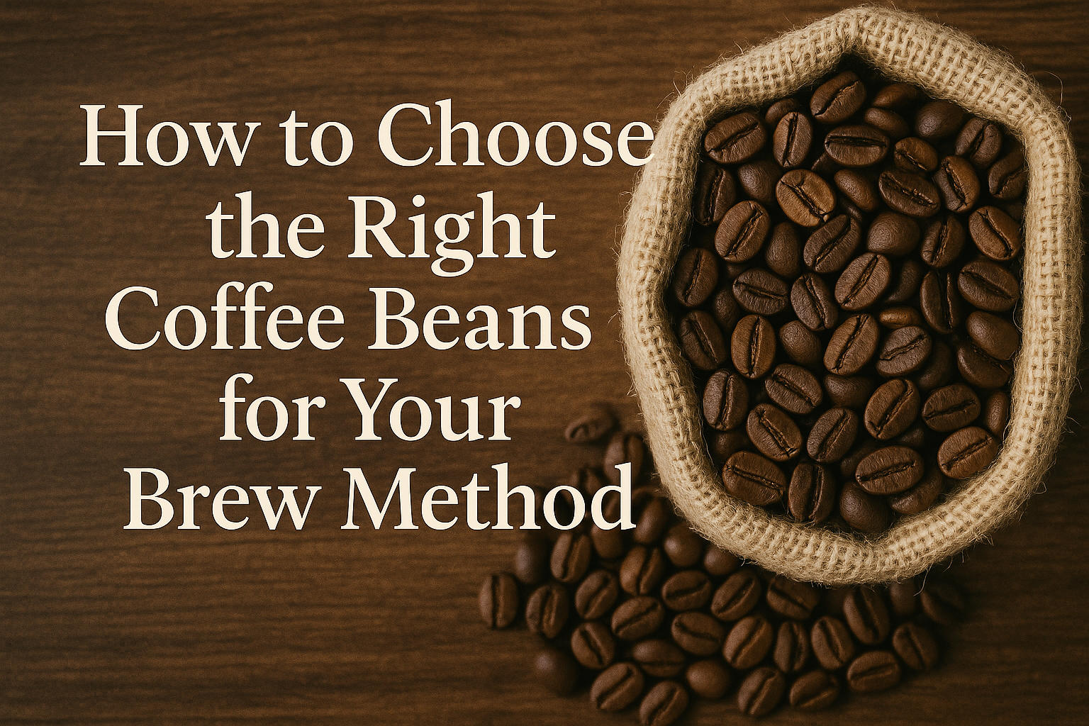 How to Choose the Right Coffee Beans for Your Brew Method