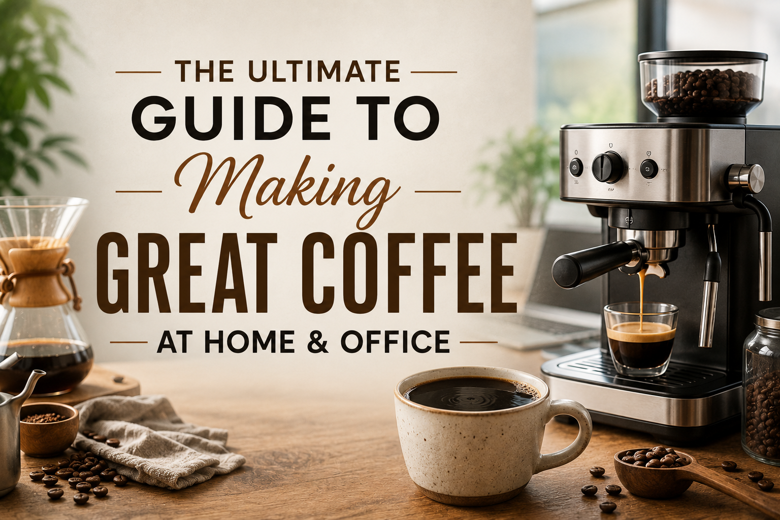 The Ultimate Guide to Making Great Coffee at Home & Office