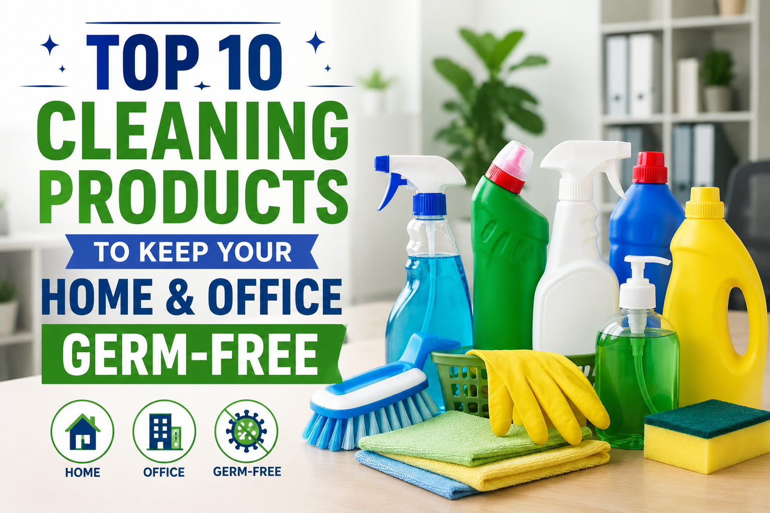 Top 10 Cleaning Products to Keep Your Home & Office Germ-Free