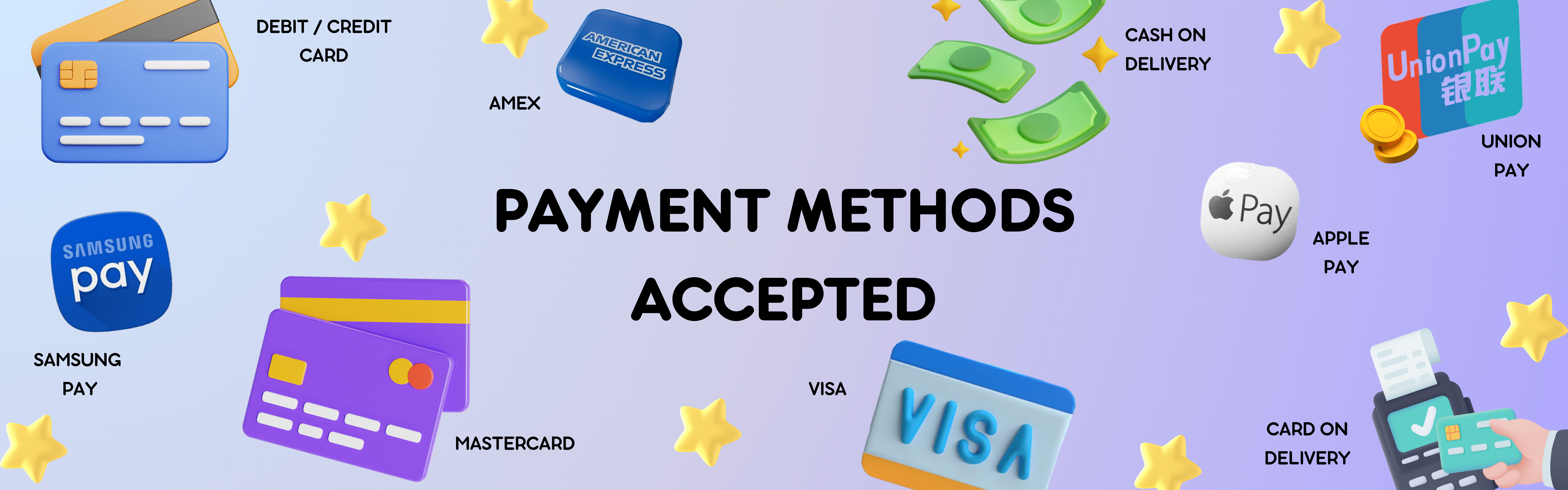 Multiple Payment Methods Accepted | CognitionUAE